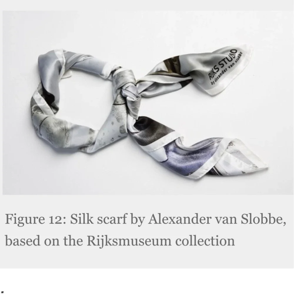 Rijksmuseum Silk Scarf Alexander van‎ Slobbe Art Print Square 46
